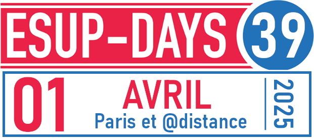 ESUP-Days 39 le 1 avril 2025 à Paris et à distance