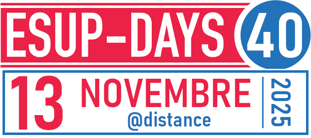 ESUP-Days 40 le 13 novembre 2025 à distance